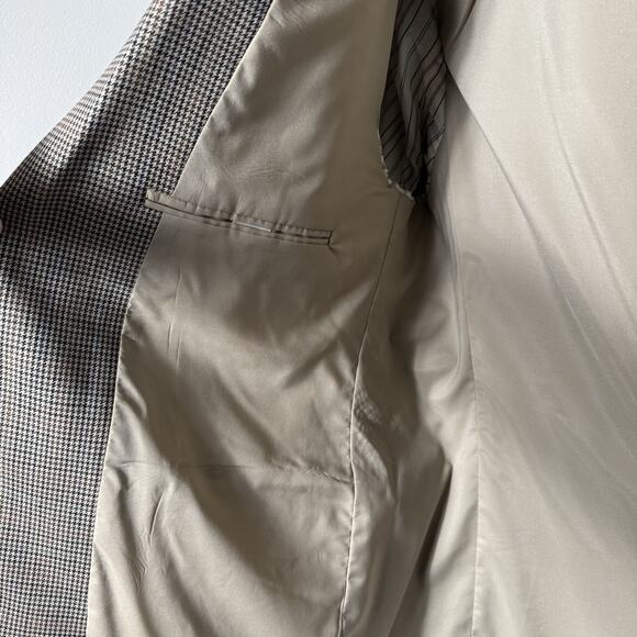 Lauren Ralph Lauren Sport Coat Mens 44R Houndstooth Two Button Single Vented VTG - Picture 6 of 12